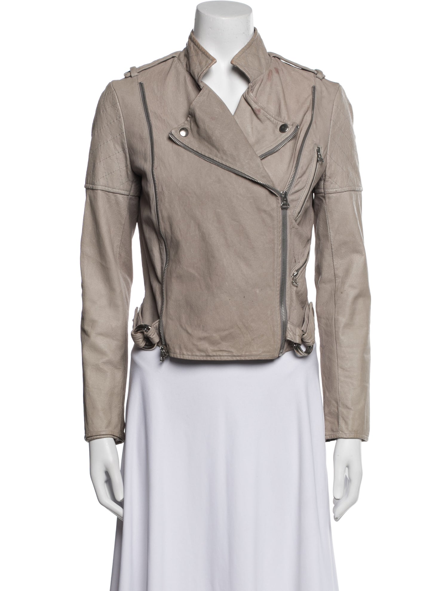 Alice + Olivia Suede Biker Jacket